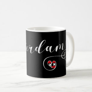 Amsterdam Heart Tasse, Niederlande Kaffeetasse