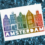 Amsterdam Holland Canal Houses Travel Colorful Postkarte<br><div class="desc">Senden Sie eine Nachricht mit dieser süßen whimsical Amsterdam Häuser Muster Art Postcard.Sie können sie anpassen und ändern oder Text hinzufügen. Fügen Sie auf der Rückseite Ihren eigenen Text hinzu. Karo in meinem Shop für viel mehr Farben und Muster! Und mehr passende Artikel wie Tasche, Aufkleber, Magnete, Hüte und T-Shirts....</div>