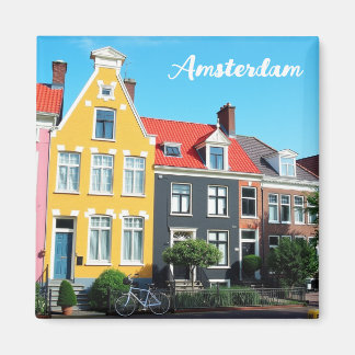 Amsterdam Holland Houses Travel souvenir Magnet