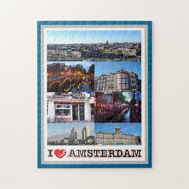Amsterdam - Holland - I Liebe - (Vertikal)