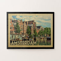 Amsterdam Holland Vintage Travel