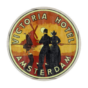 Amsterdam Hotel, bearbeiten Text Cutting Board Schneidebrett