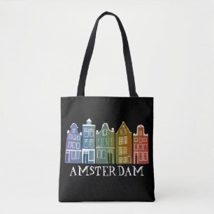 Amsterdam Houses Dutch Village farbenfroh Tasche