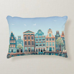 Amsterdam Houses No .1 Sunny Day Pillowcase Dekokissen