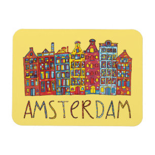 Amsterdam im Mosaik Magnet
