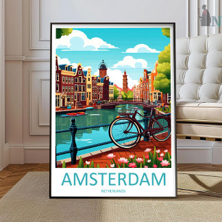 Amsterdam Impression Voyage Art Mural pour les Mur
