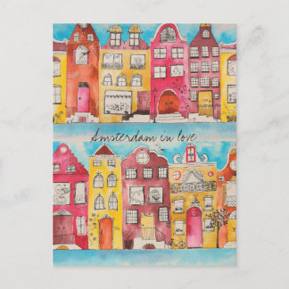 Amsterdam in der Liebe Postcard Postkarte