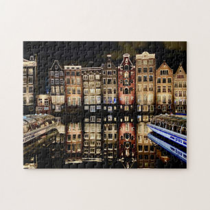 Amsterdam-Kanalhäuser-Jigsaw-Puzzle