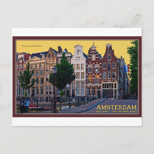 Amsterdam-Keizersgracht Centrum Postkarte (Vorderseite)