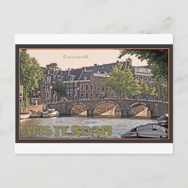 Amsterdam - Keizersgracht Postkarte (Vorderseite)