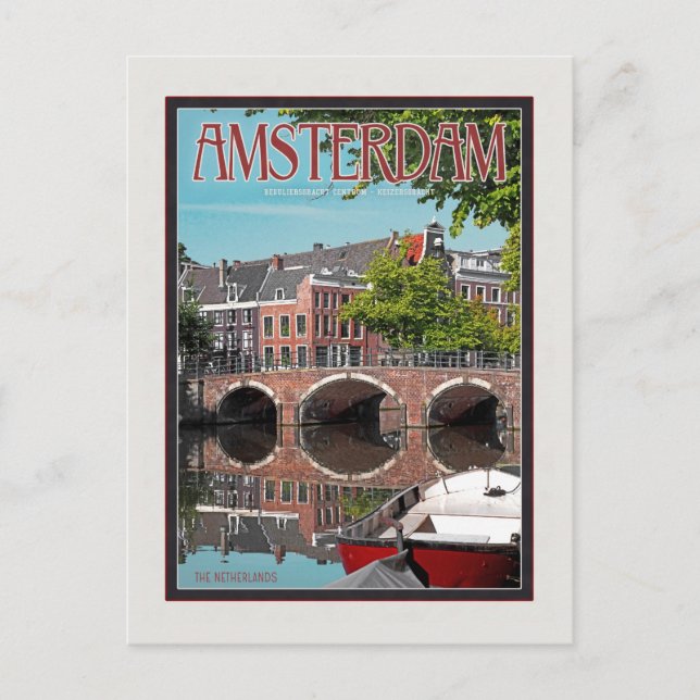 Amsterdam - Keizersgracht-RchtCentrum Postkarte (Vorderseite)