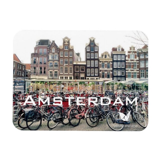 Amsterdam Kühlschrankmagnet von Velvet Escape Magnet (Horizontal)