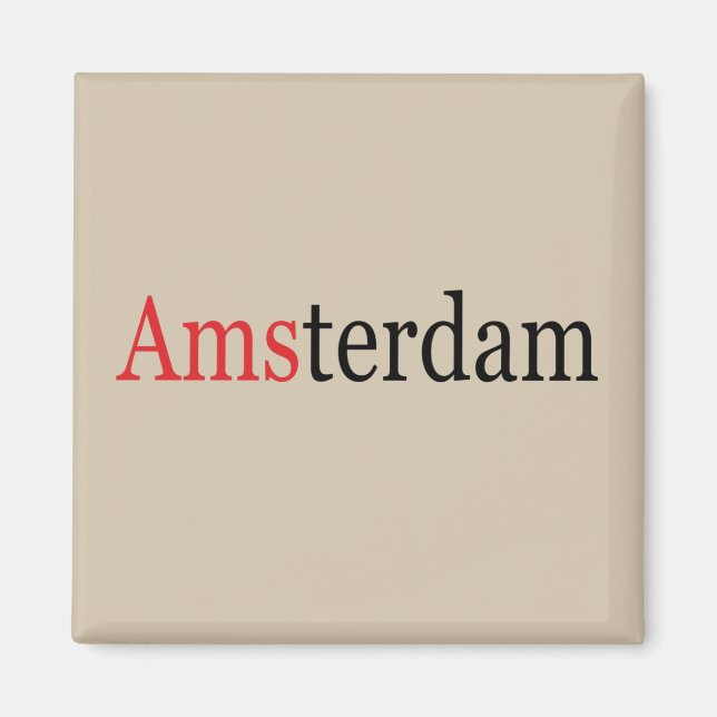 amsterdam modern elegant font script magnet (Vorne)