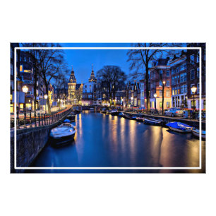 Amsterdam Nacht Wallpaper-67657 Fotodruck