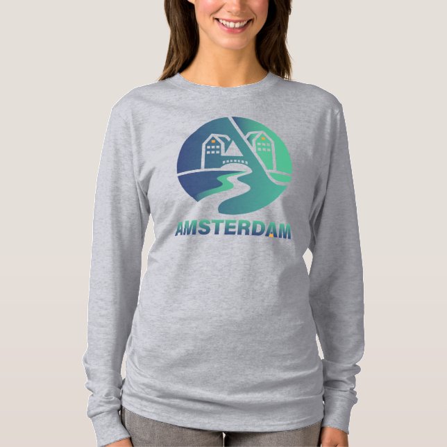 Amsterdam Netherlands Europe T-Shirt (Vorderseite)