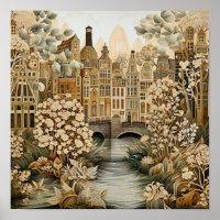 Amsterdam Netherlands Vintag Style
