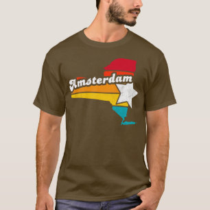 Amsterdam New York Vintage abgenutzt Souvenir 2 T-Shirt