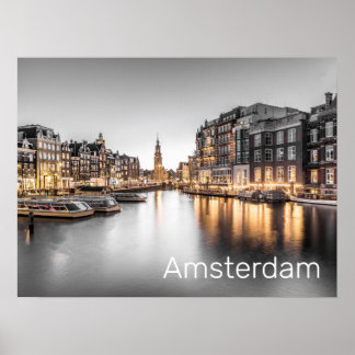 Amsterdam Niederlande Holland Dutch Souvenir Poster
