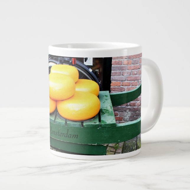 Amsterdam, Niederlande, Käse, Jumbo-Tasse (Vorderseite Rechts)