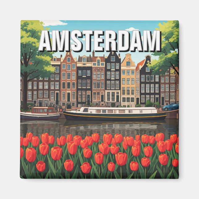 Amsterdam Niederlande Magnet (Vorne)