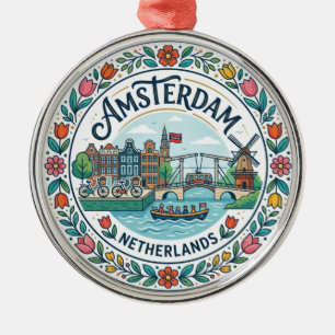 Amsterdam Niederlande Ornament Aus Metall