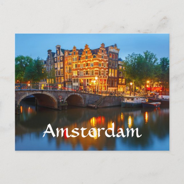 Amsterdam Niederlande Postkarte (Vorderseite)