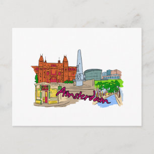 Amsterdam - Niederlande Postkarte
