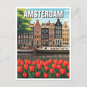 Amsterdam Niederlande Postkarte