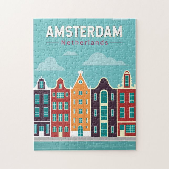 Amsterdam Niederlande Reisen Vintag (Vertikal)