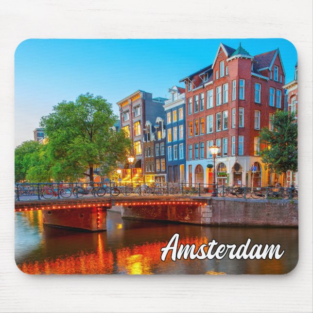 Amsterdam, Niederlande, Sundown Mousepad (Vorne)