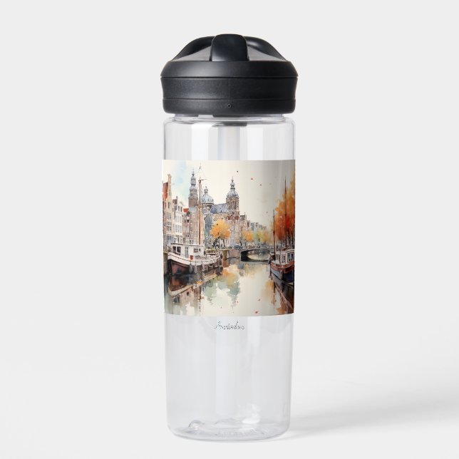 Amsterdam, Niederlande Trinkflasche (Vorderseite)