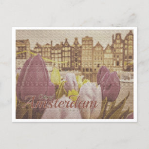 AMSTERDAM NIEDERLANDE VINTAG POSTKARTE