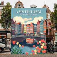 Amsterdam Niederlande Vintage Travel Bicycles
