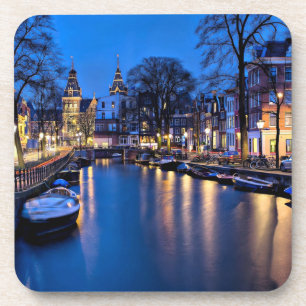Amsterdam Night Wallpaper-67657 Getränkeuntersetzer