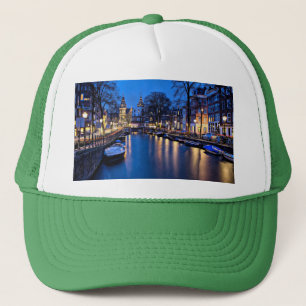 Amsterdam Night Wallpaper-67657 Truckerkappe