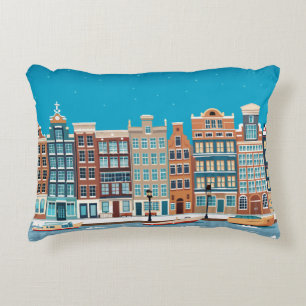 Amsterdam No.4 Twilight in Winter Business Dekokissen