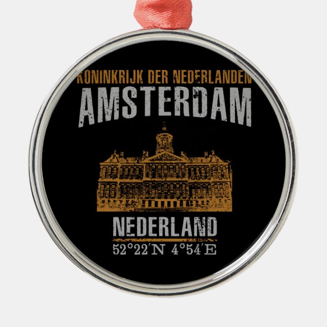 Amsterdam Ornament Aus Metall (Vorne)