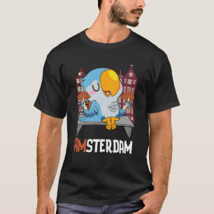 Amsterdam Parakeet Mushroom Holland Niederlande T-Shirt