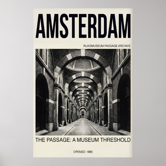 Amsterdam Passage Poster - Architektonischer Korri (Vorne)