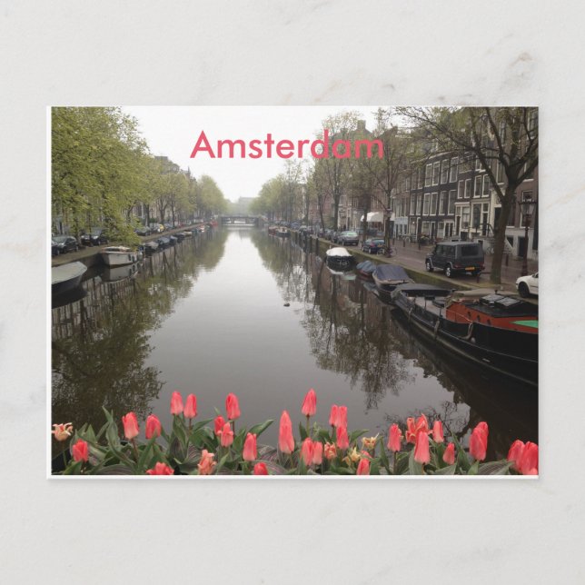 Amsterdam Postcard Postkarte (Vorderseite)