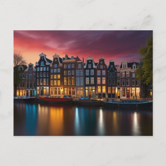 AMSTERDAM POSTCARD POSTKARTE (Vorderseite)
