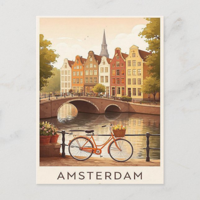 Amsterdam. Postcard Postkarte (Vorderseite)