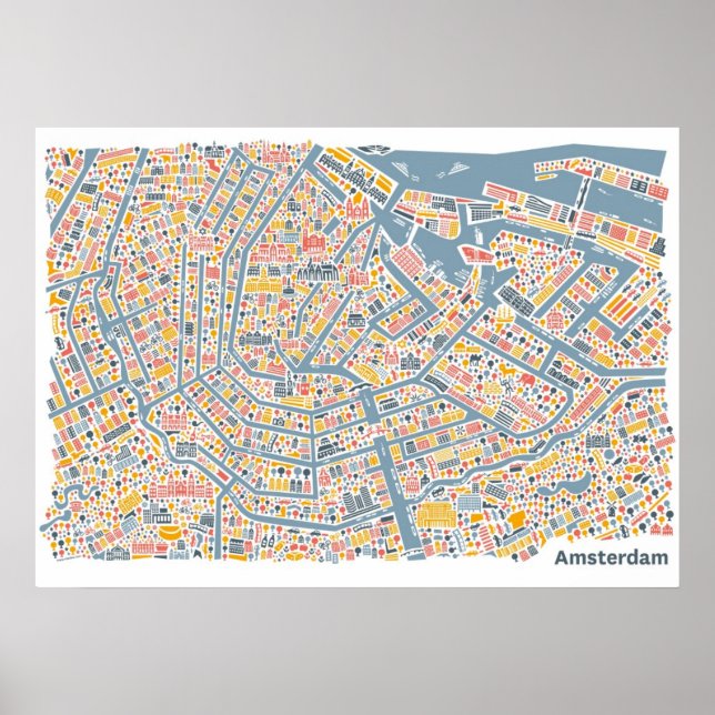 Amsterdam Poster (Vorne)
