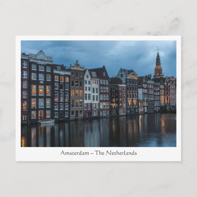 Amsterdam Postkarte (Vorderseite)