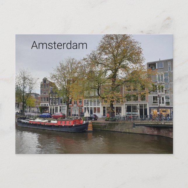 Amsterdam Postkarte (Vorderseite)