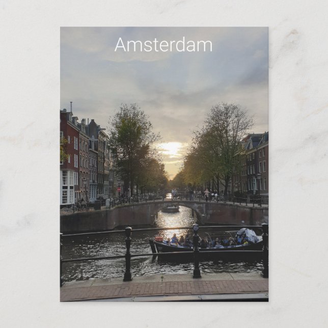 Amsterdam Postkarte (Vorderseite)