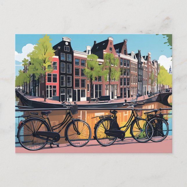 Amsterdam Postkarte (Vorderseite)