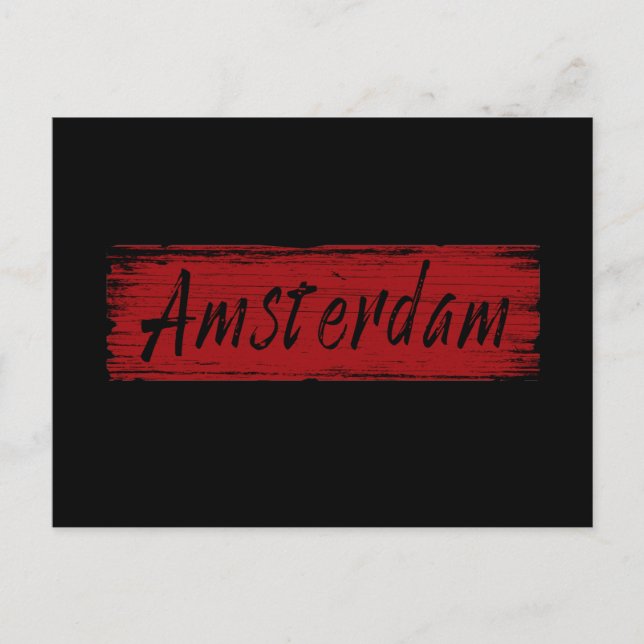 Amsterdam Postkarte (Vorderseite)
