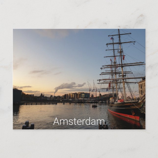 Amsterdam Postkarte (Vorderseite)