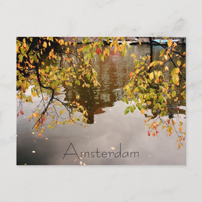 Amsterdam-Reflexion Postkarte (Vorderseite)